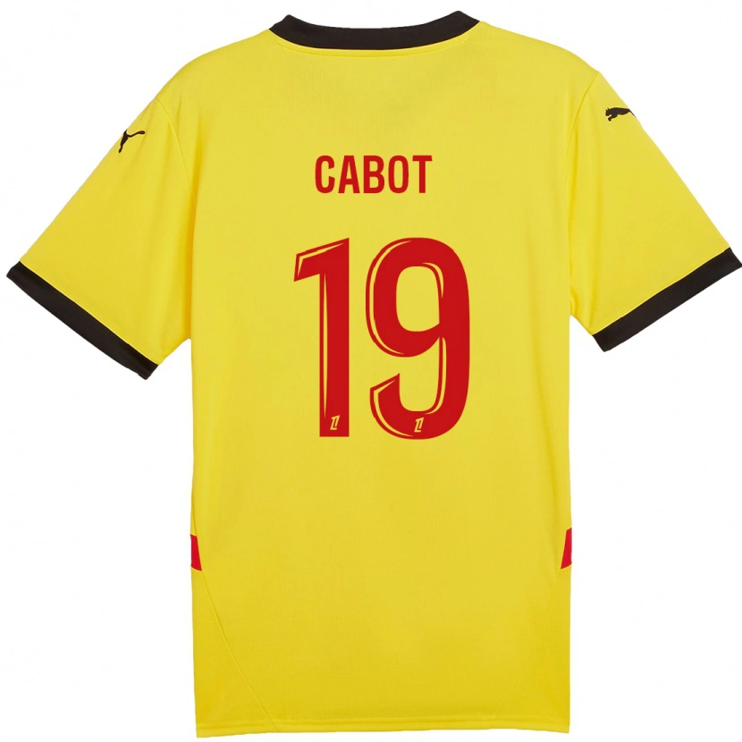 Danxen Niño Camiseta Jimmy Cabot #19 Amarillo Rojo 1ª Equipación 2024/25 La Camisa