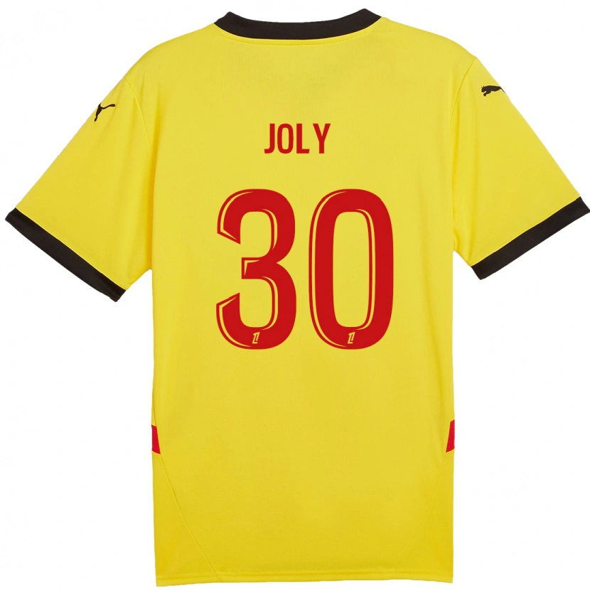 Danxen Niño Camiseta Blandine Joly #30 Amarillo Rojo 1ª Equipación 2024/25 La Camisa