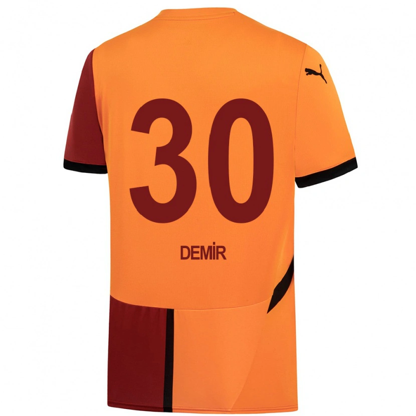 Danxen Niño Camiseta Yusuf Demir #30 Amarillo Rojo 1ª Equipación 2024/25 La Camisa