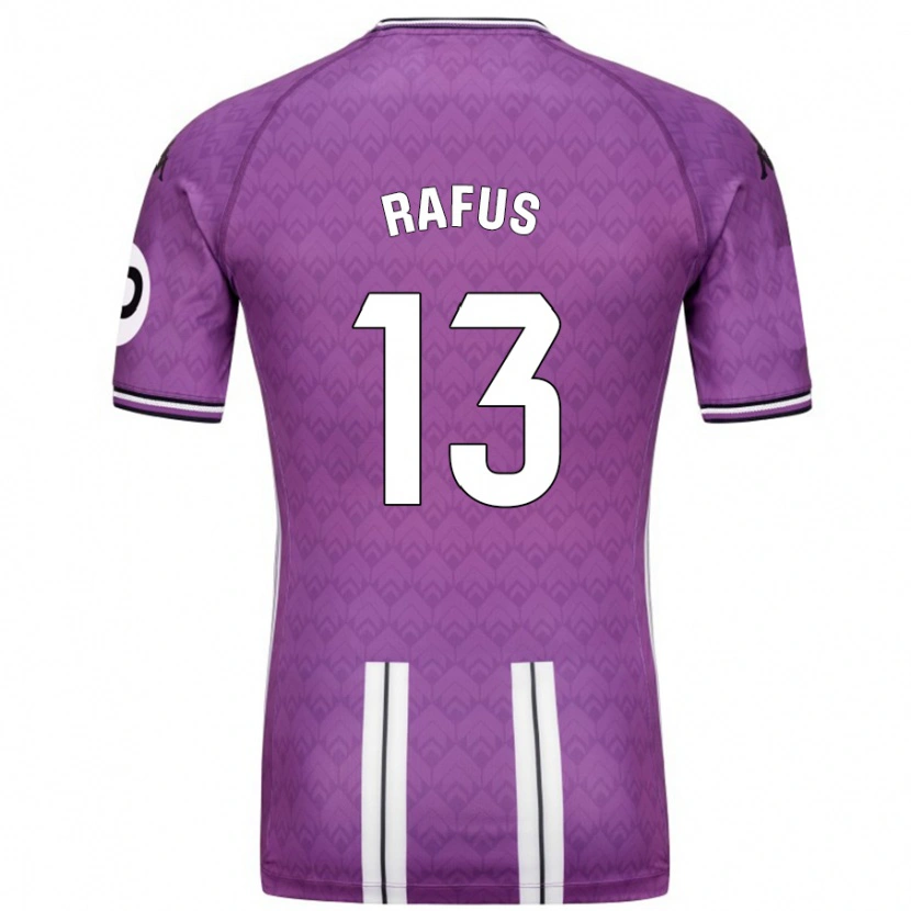 Danxen Niño Camiseta Arnau Rafús #13 Púrpura Blanco 1ª Equipación 2024/25 La Camisa