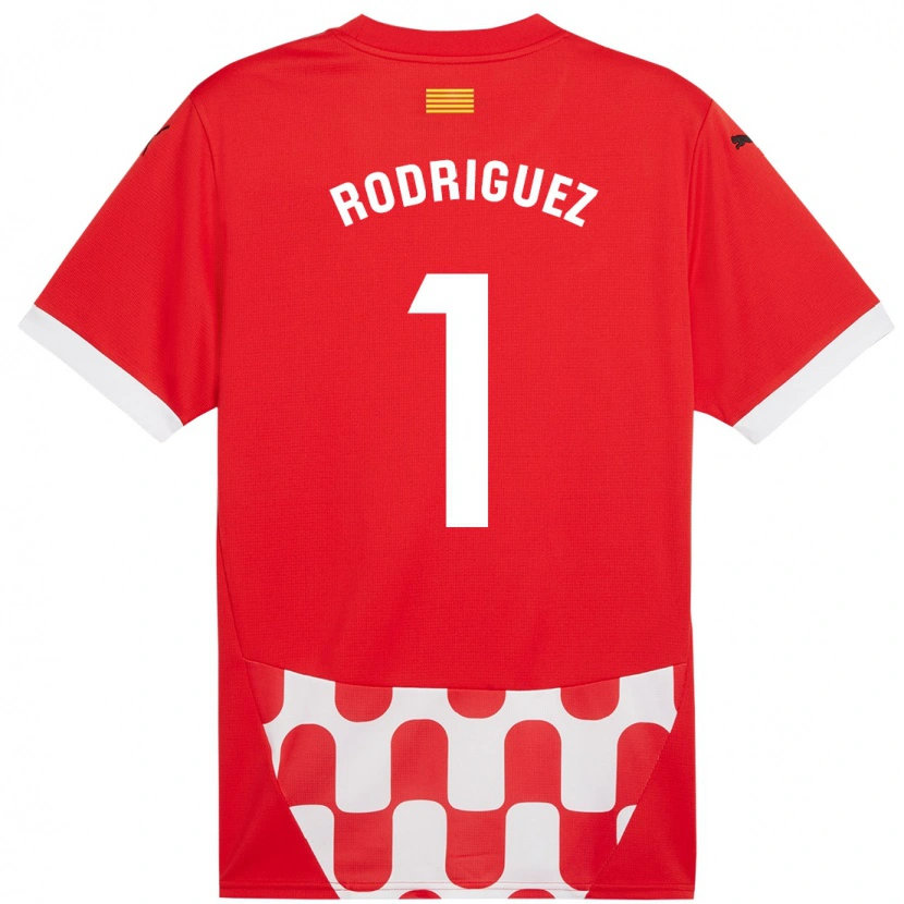 Danxen Niño Camiseta Maria Rodríguez #1 Rojo Blanco 1ª Equipación 2024/25 La Camisa