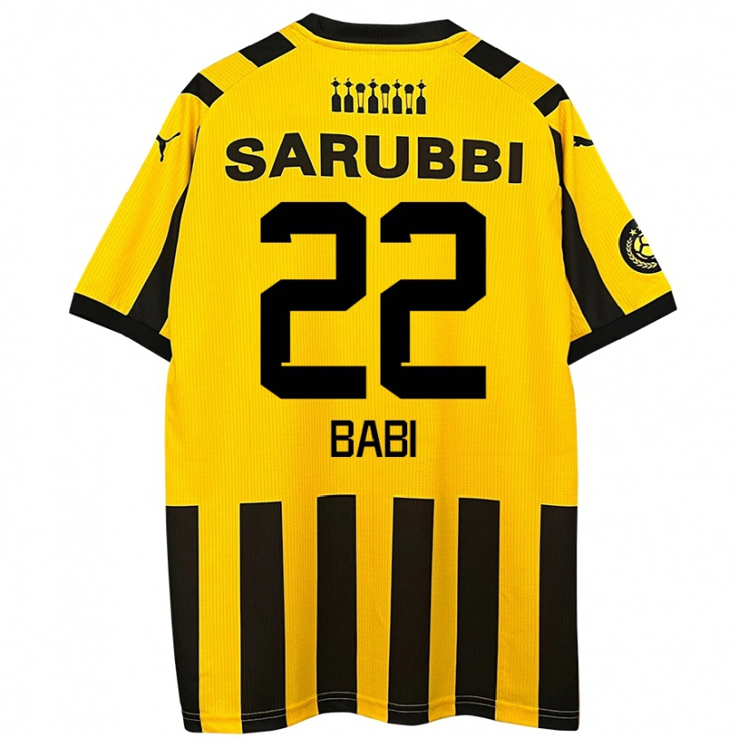 Danxen Niño Camiseta Matheus Babi #22 Amarillo Negro 1ª Equipación 2024/25 La Camisa