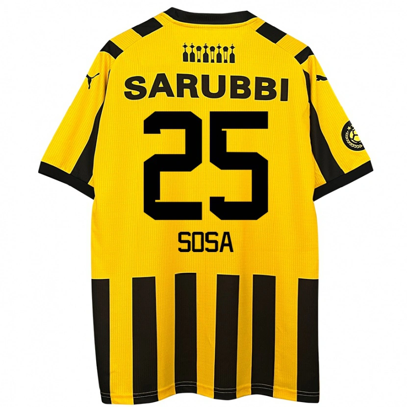 Danxen Niño Camiseta Ignacio Sosa #25 Amarillo Negro 1ª Equipación 2024/25 La Camisa