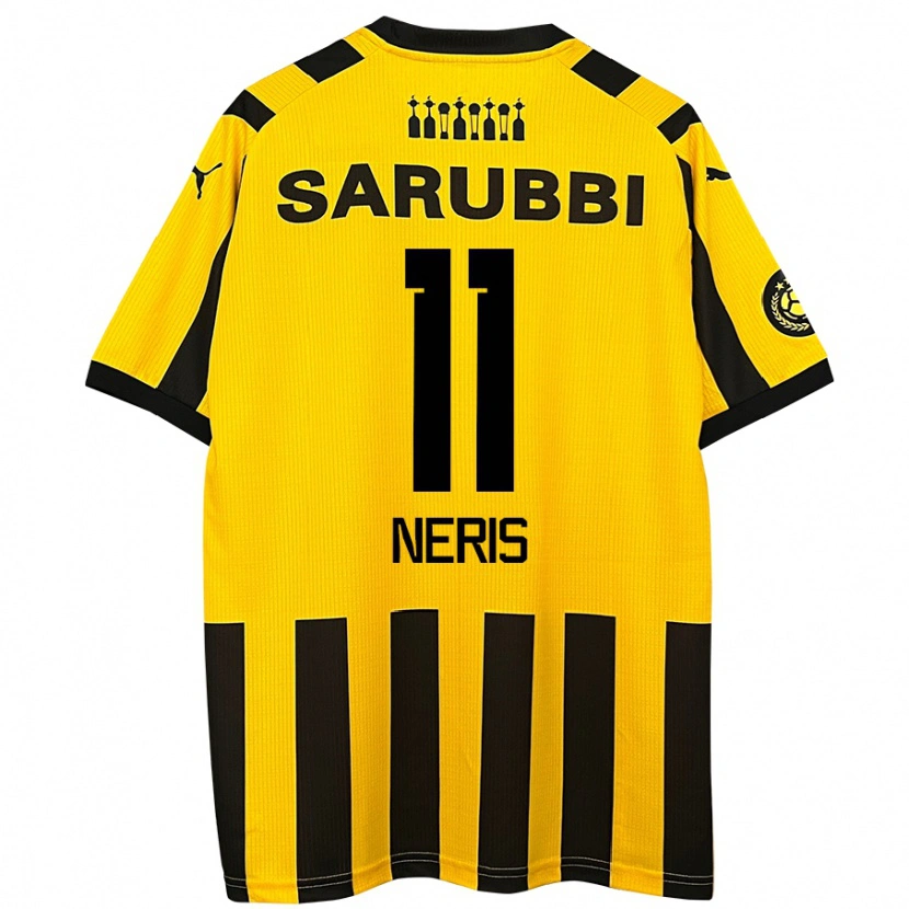 Danxen Niño Camiseta José Neris #11 Amarillo Negro 1ª Equipación 2024/25 La Camisa