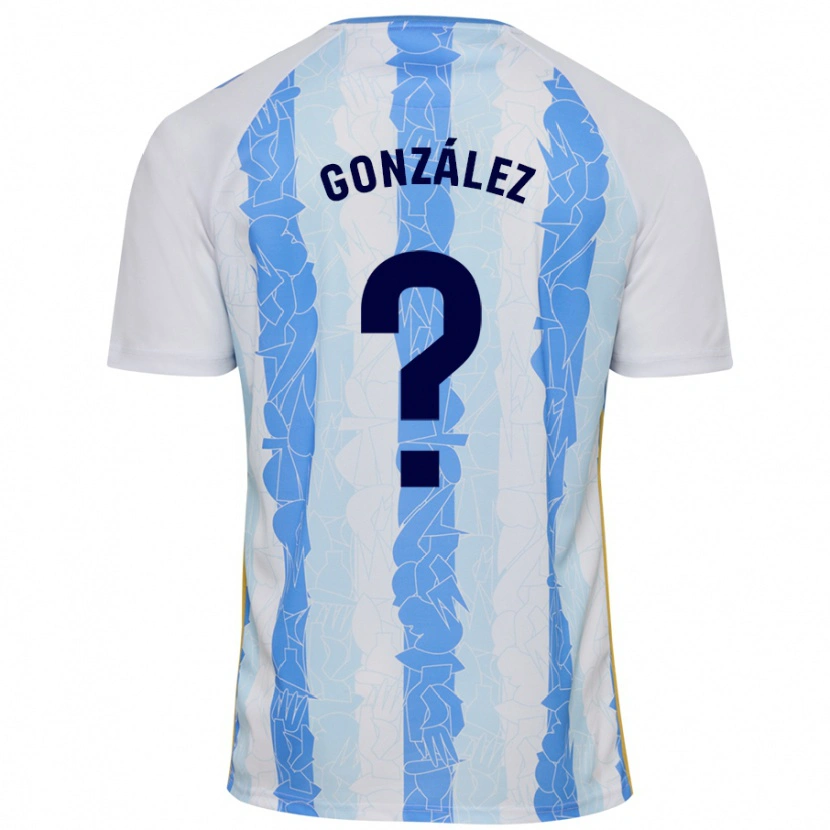 Danxen Niño Camiseta Adri González #0 Blanco Azul 1ª Equipación 2024/25 La Camisa