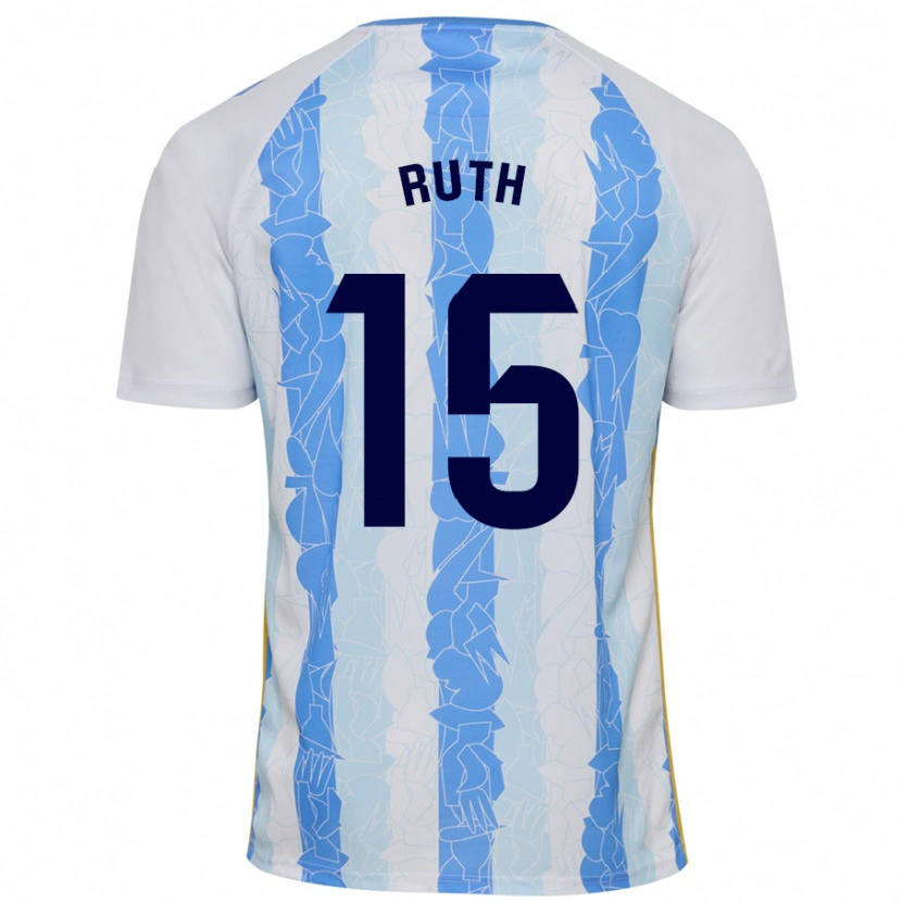 Danxen Niño Camiseta Ruth #15 Blanco Azul 1ª Equipación 2024/25 La Camisa