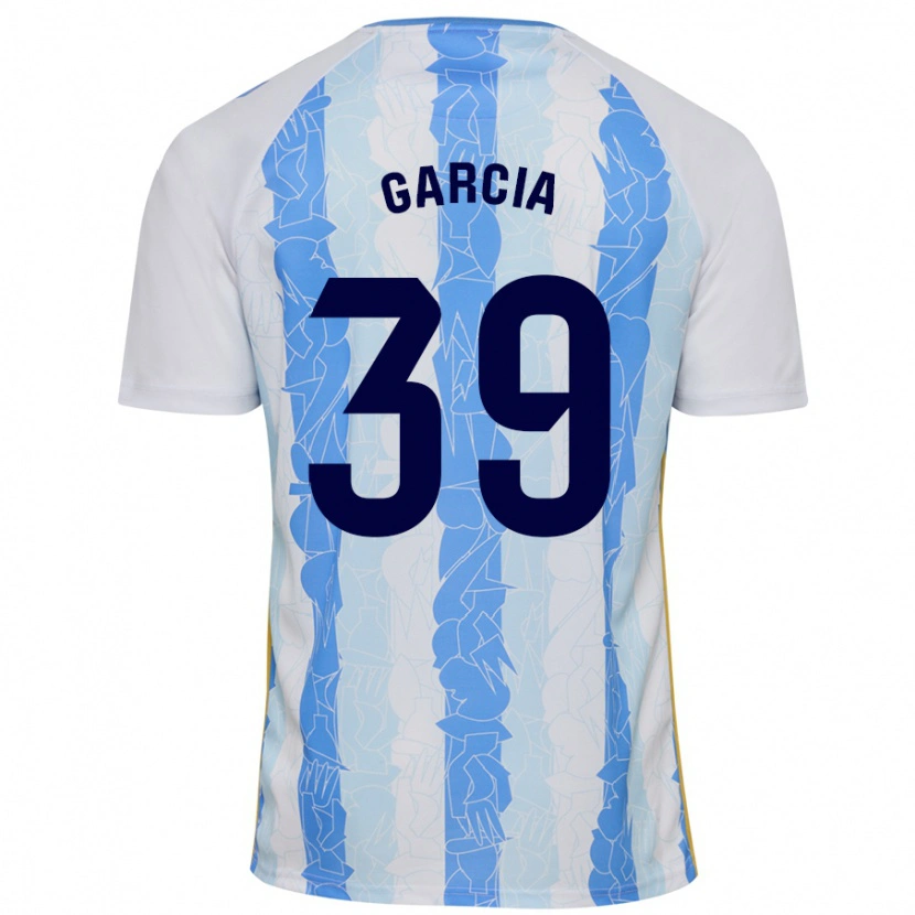 Danxen Niño Camiseta Claudia García #39 Blanco Azul 1ª Equipación 2024/25 La Camisa