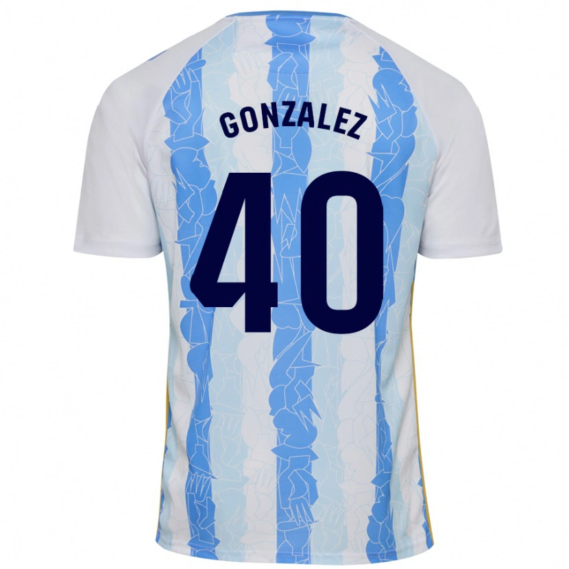 Danxen Niño Camiseta Carol González #40 Blanco Azul 1ª Equipación 2024/25 La Camisa