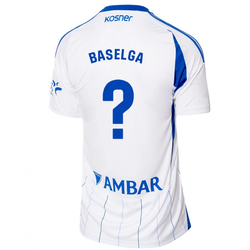 Danxen Niño Camiseta Marcos Baselga #0 Rojo Blanco 1ª Equipación 2024/25 La Camisa