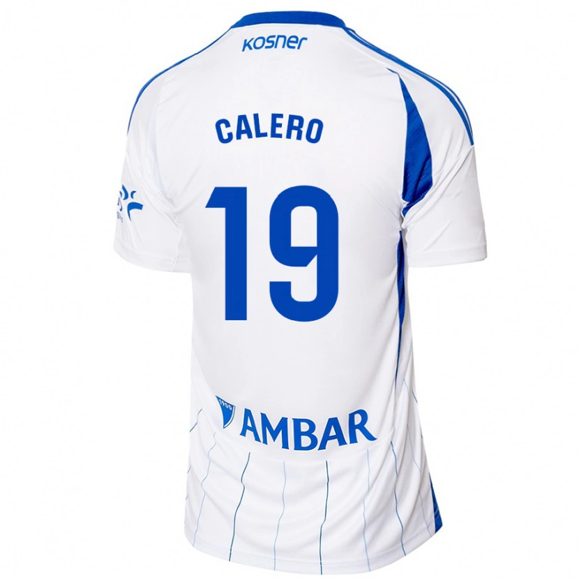 Danxen Niño Camiseta Iván Calero #19 Rojo Blanco 1ª Equipación 2024/25 La Camisa