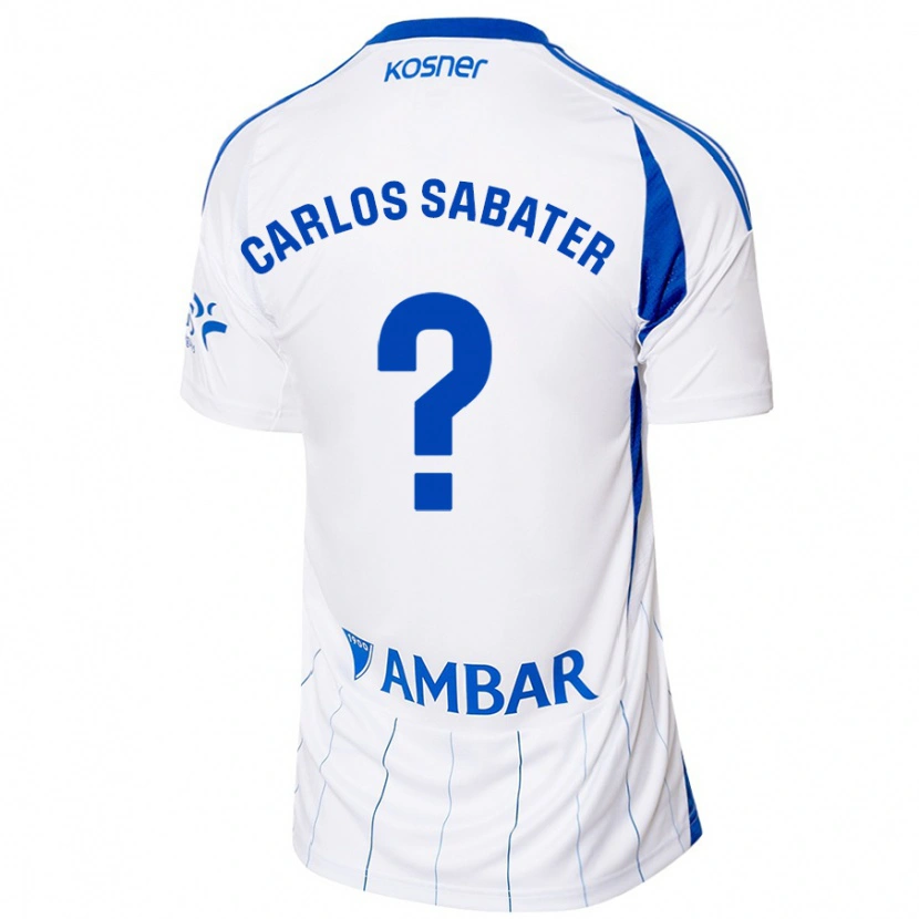 Danxen Niño Camiseta Juan Carlos Sabater #0 Rojo Blanco 1ª Equipación 2024/25 La Camisa