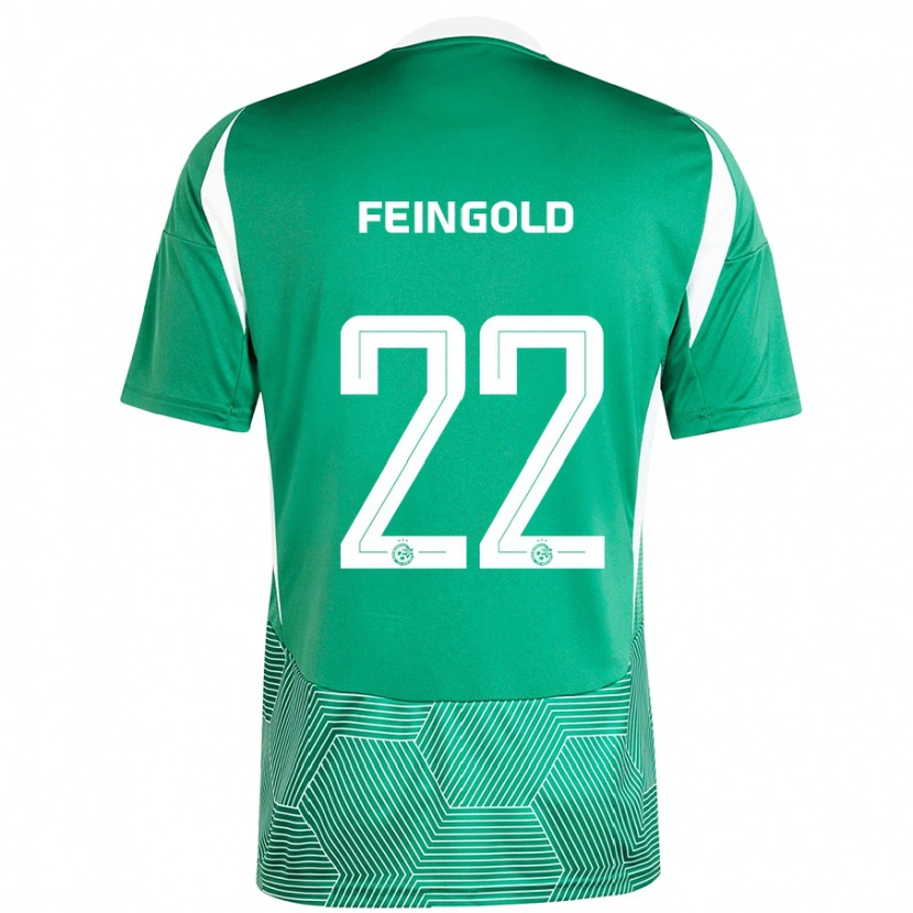 Danxen Niño Camiseta Ilay Feingold #22 Verde Blanco 1ª Equipación 2024/25 La Camisa