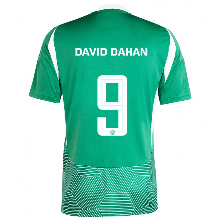 Danxen Niño Camiseta Omer David Dahan #9 Verde Blanco 1ª Equipación 2024/25 La Camisa