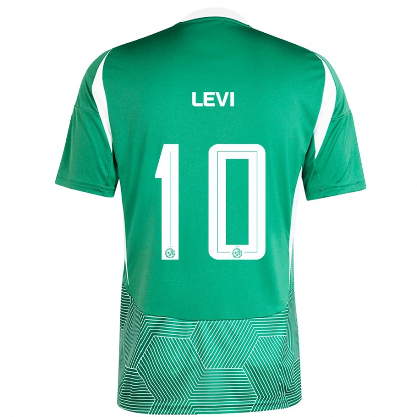 Danxen Niño Camiseta Yarin Levi #10 Verde Blanco 1ª Equipación 2024/25 La Camisa