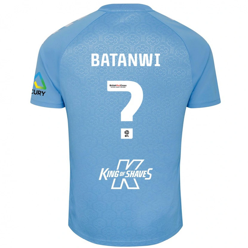 Danxen Niño Camiseta Tristen Batanwi #0 Azul Blanco 1ª Equipación 2024/25 La Camisa