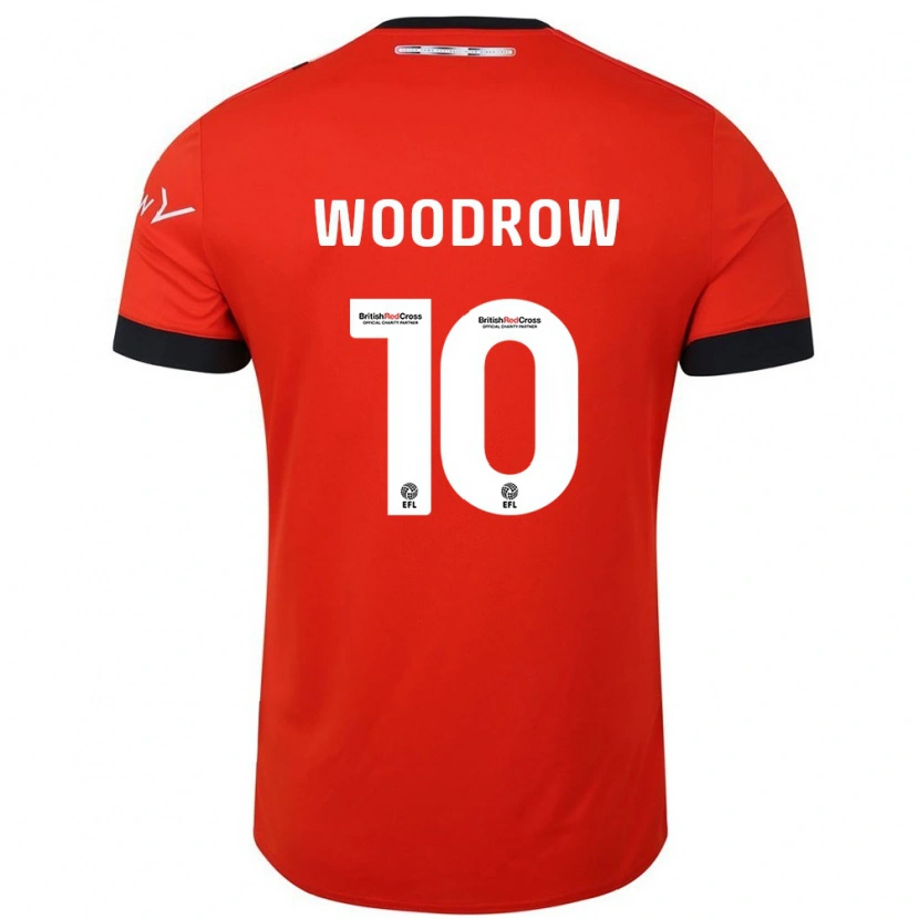 Danxen Niño Camiseta Cauley Woodrow #10 Naranja Negro 1ª Equipación 2024/25 La Camisa