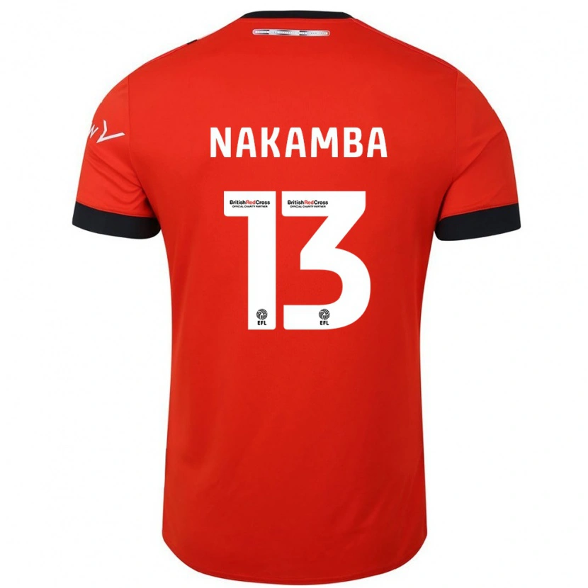 Danxen Niño Camiseta Marvelous Nakamba #13 Naranja Negro 1ª Equipación 2024/25 La Camisa