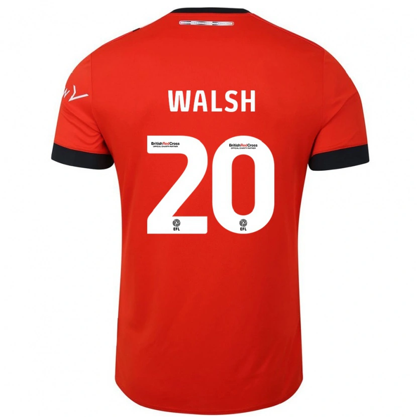 Danxen Niño Camiseta Liam Walsh #20 Naranja Negro 1ª Equipación 2024/25 La Camisa