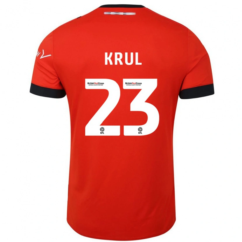 Danxen Niño Camiseta Tim Krul #23 Naranja Negro 1ª Equipación 2024/25 La Camisa