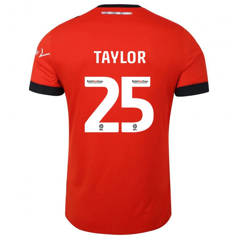 Danxen Niño Camiseta Joe Taylor #25 Naranja Negro 1ª Equipación 2024/25 La Camisa