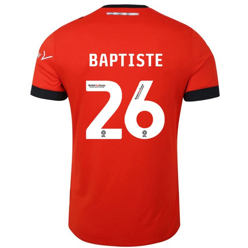 Danxen Niño Camiseta Shandon Baptiste #26 Naranja Negro 1ª Equipación 2024/25 La Camisa