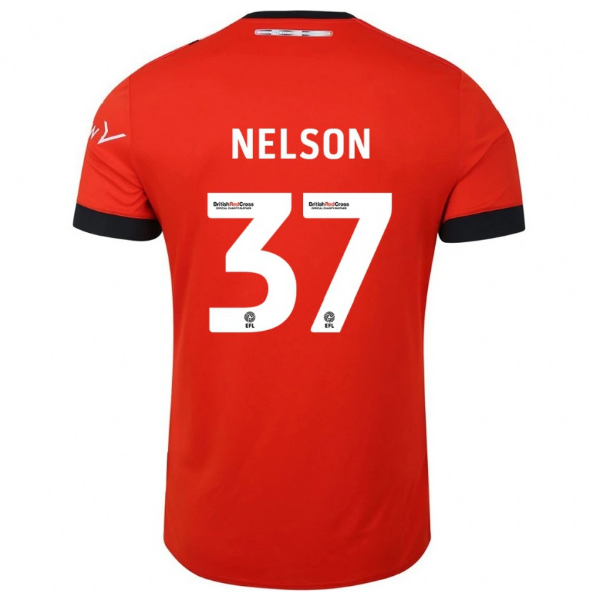 Danxen Niño Camiseta Zack Nelson #37 Naranja Negro 1ª Equipación 2024/25 La Camisa