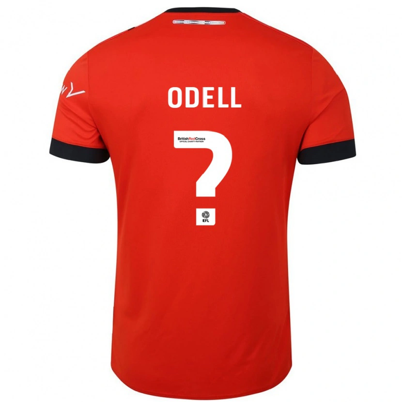 Danxen Niño Camiseta Josh Odell #0 Naranja Negro 1ª Equipación 2024/25 La Camisa