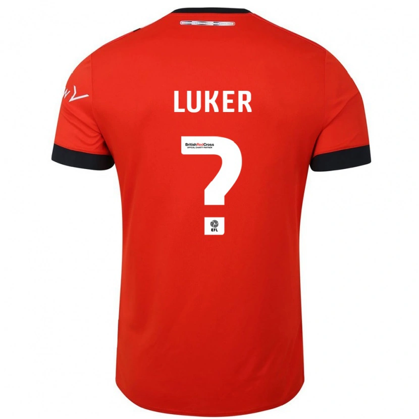 Danxen Niño Camiseta Jayden Luker #0 Naranja Negro 1ª Equipación 2024/25 La Camisa