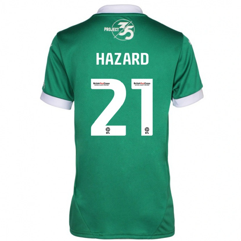 Danxen Niño Camiseta Conor Hazard #21 Verde Blanco 1ª Equipación 2024/25 La Camisa