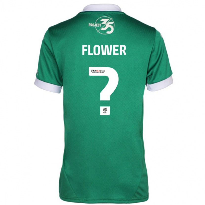 Danxen Niño Camiseta Jack Flower #0 Verde Blanco 1ª Equipación 2024/25 La Camisa