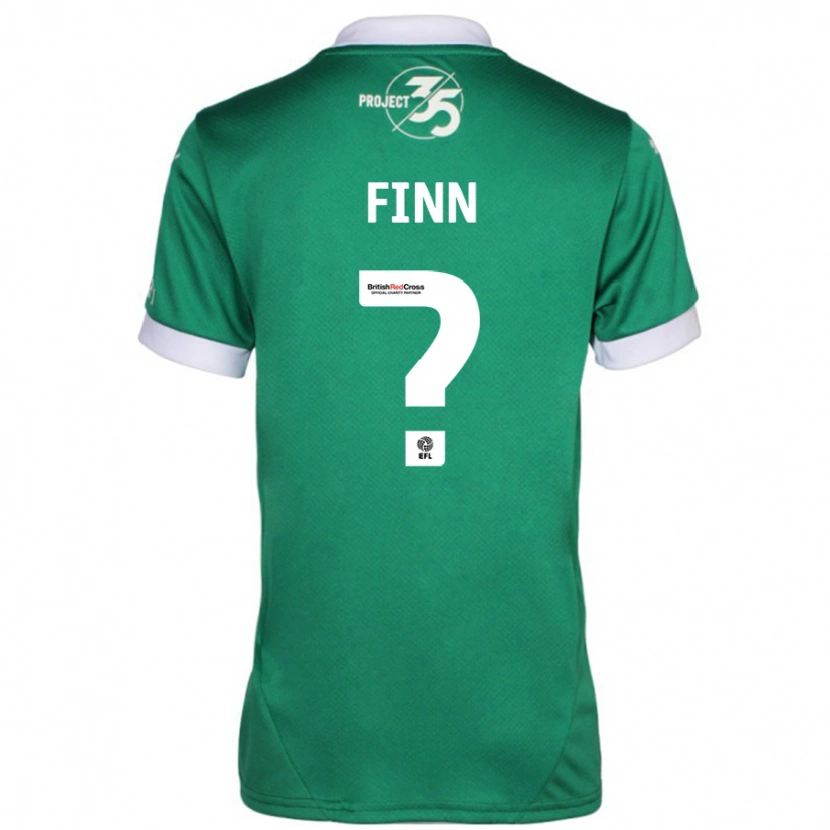 Danxen Niño Camiseta Tegan Finn #0 Verde Blanco 1ª Equipación 2024/25 La Camisa