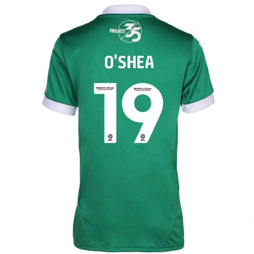 Danxen Niño Camiseta Erin O'shea #19 Verde Blanco 1ª Equipación 2024/25 La Camisa