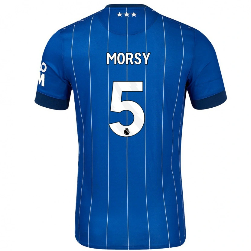 Danxen Niño Camiseta Sam Morsy #5 Azul Marino 1ª Equipación 2024/25 La Camisa