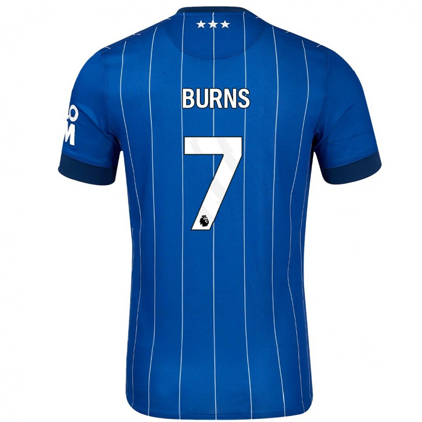 Danxen Niño Camiseta Wes Burns #7 Azul Marino 1ª Equipación 2024/25 La Camisa