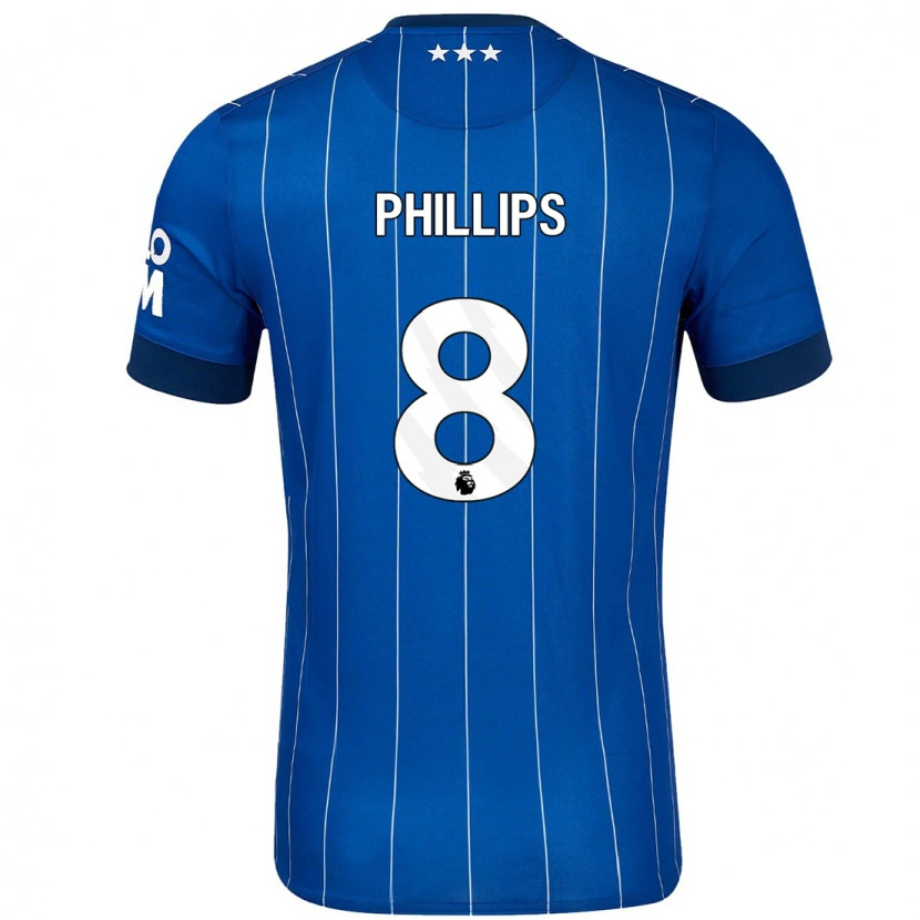 Danxen Niño Camiseta Kalvin Phillips #8 Azul Marino 1ª Equipación 2024/25 La Camisa