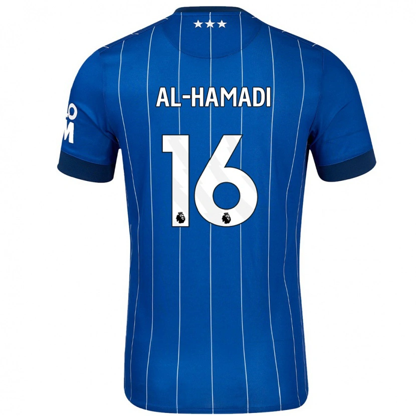 Danxen Niño Camiseta Ali Al-Hamadi #16 Azul Marino 1ª Equipación 2024/25 La Camisa