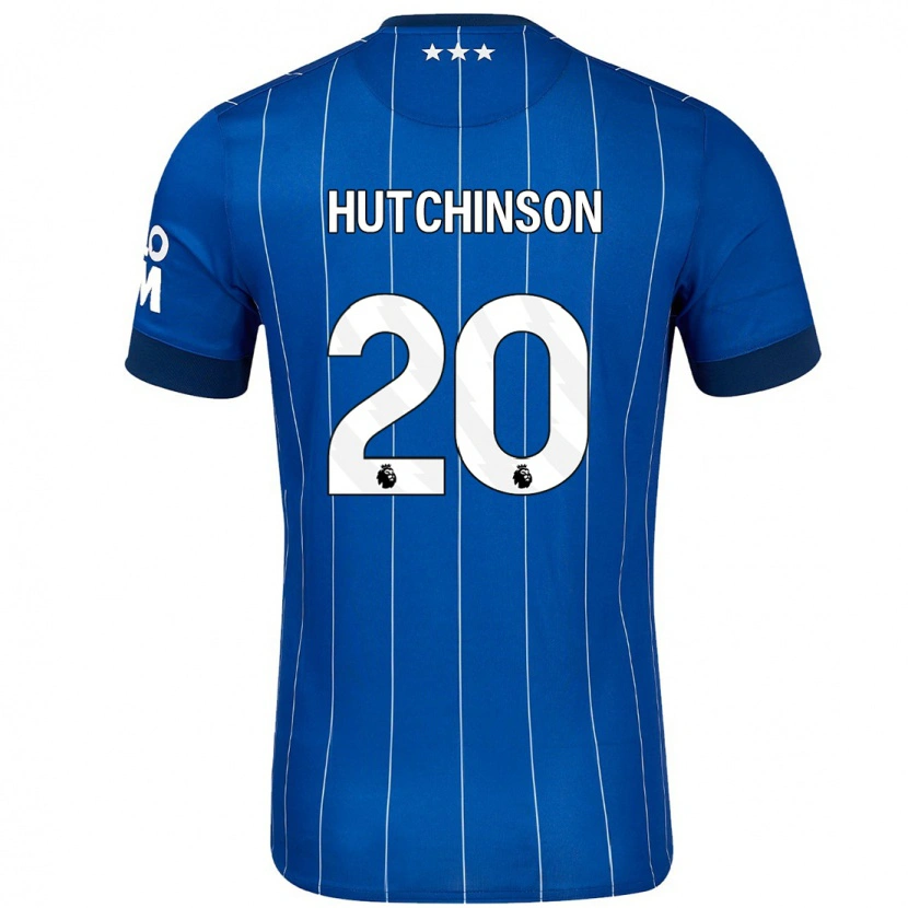 Danxen Niño Camiseta Omari Hutchinson #20 Azul Marino 1ª Equipación 2024/25 La Camisa