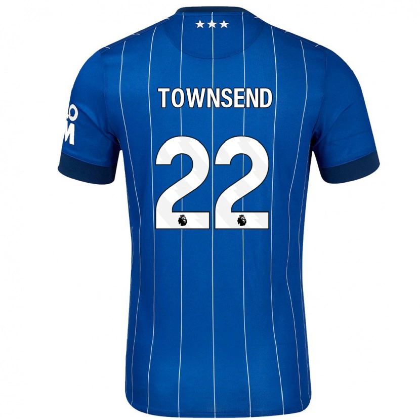 Danxen Niño Camiseta Conor Townsend #22 Azul Marino 1ª Equipación 2024/25 La Camisa