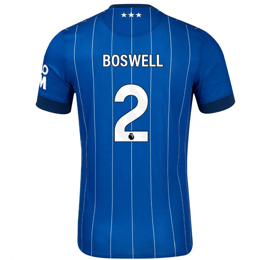 Danxen Niño Camiseta Maria Boswell #2 Azul Marino 1ª Equipación 2024/25 La Camisa