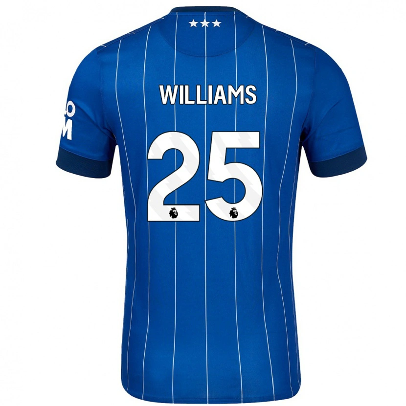 Danxen Niño Camiseta Erin Williams #25 Azul Marino 1ª Equipación 2024/25 La Camisa