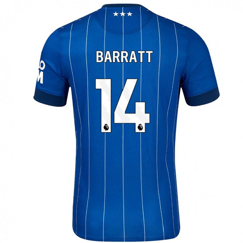 Danxen Niño Camiseta Zoe Barratt #14 Azul Marino 1ª Equipación 2024/25 La Camisa