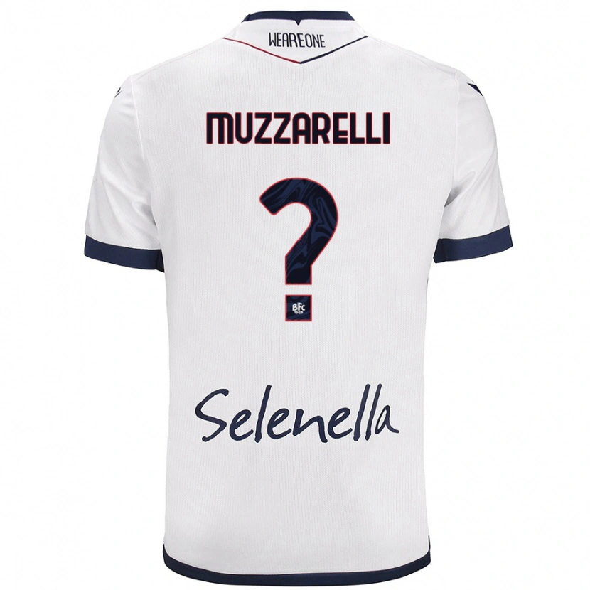 Danxen Niño Camiseta Lorenzo Muzzarelli #0 Blanco Azul Real 2ª Equipación 2024/25 La Camisa