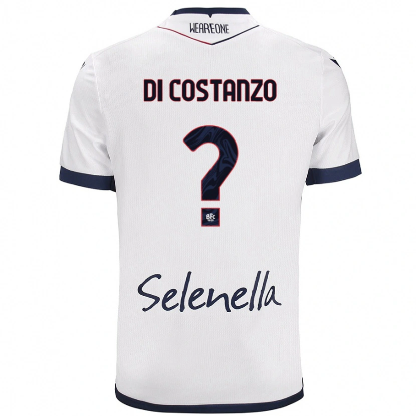 Danxen Niño Camiseta Raffaele Maria Di Costanzo #0 Blanco Azul Real 2ª Equipación 2024/25 La Camisa