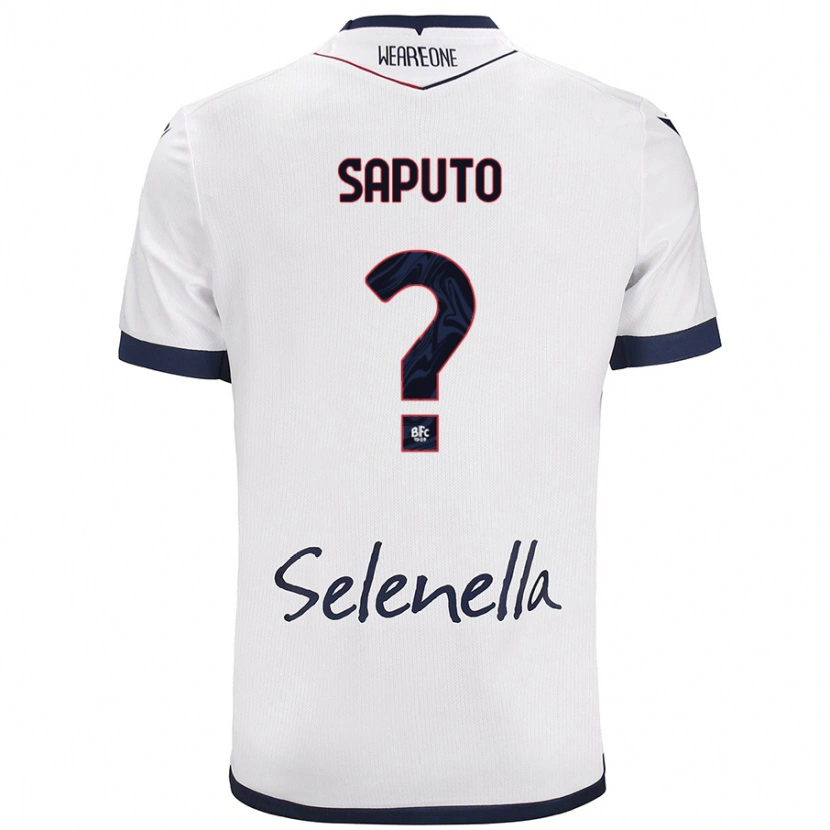 Danxen Niño Camiseta Jesse Saputo #0 Blanco Azul Real 2ª Equipación 2024/25 La Camisa