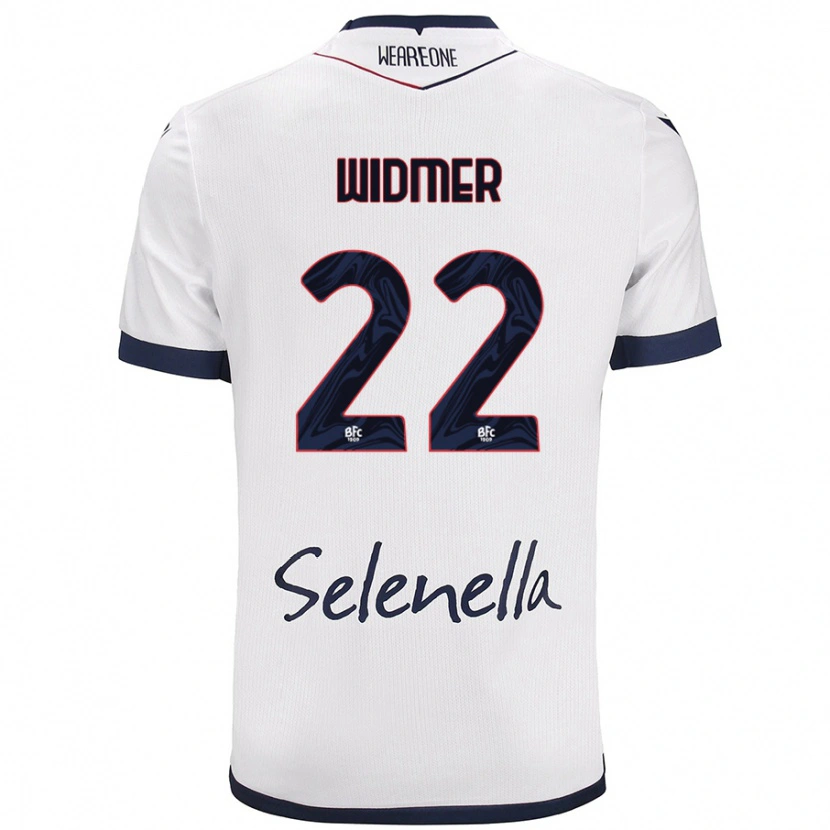 Danxen Niño Camiseta Renato Widmer D’autilia #22 Blanco Azul Real 2ª Equipación 2024/25 La Camisa