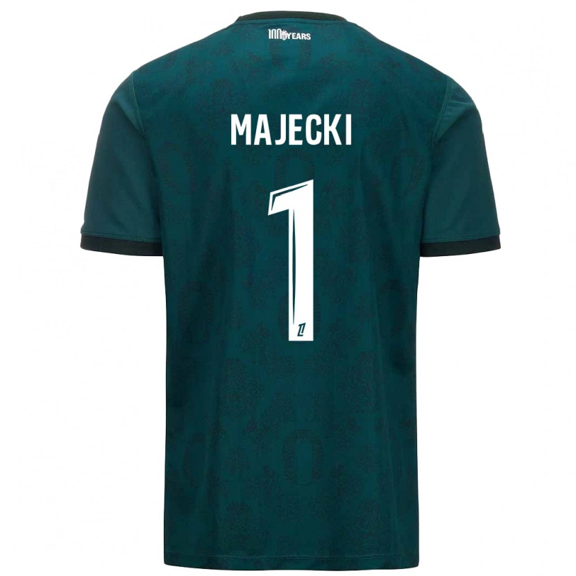 Danxen Niño Camiseta Radoslaw Majecki #1 Verde Oscuro 2ª Equipación 2024/25 La Camisa