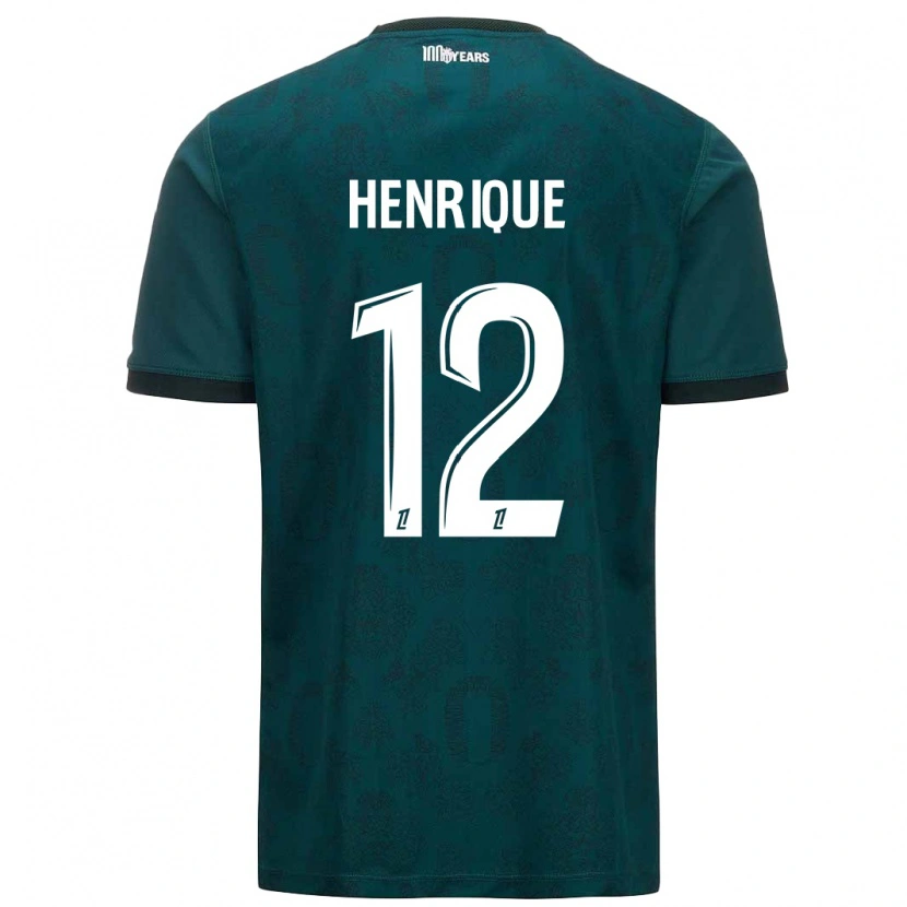 Danxen Niño Camiseta Caio Henrique #12 Verde Oscuro 2ª Equipación 2024/25 La Camisa