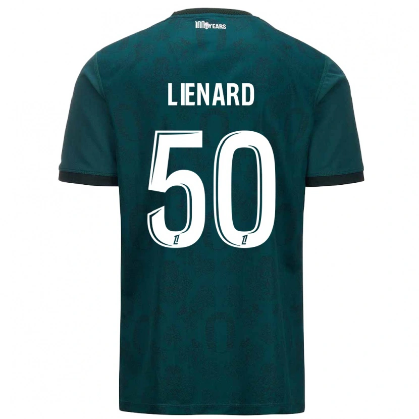 Danxen Niño Camiseta Yann Lienard #50 Verde Oscuro 2ª Equipación 2024/25 La Camisa