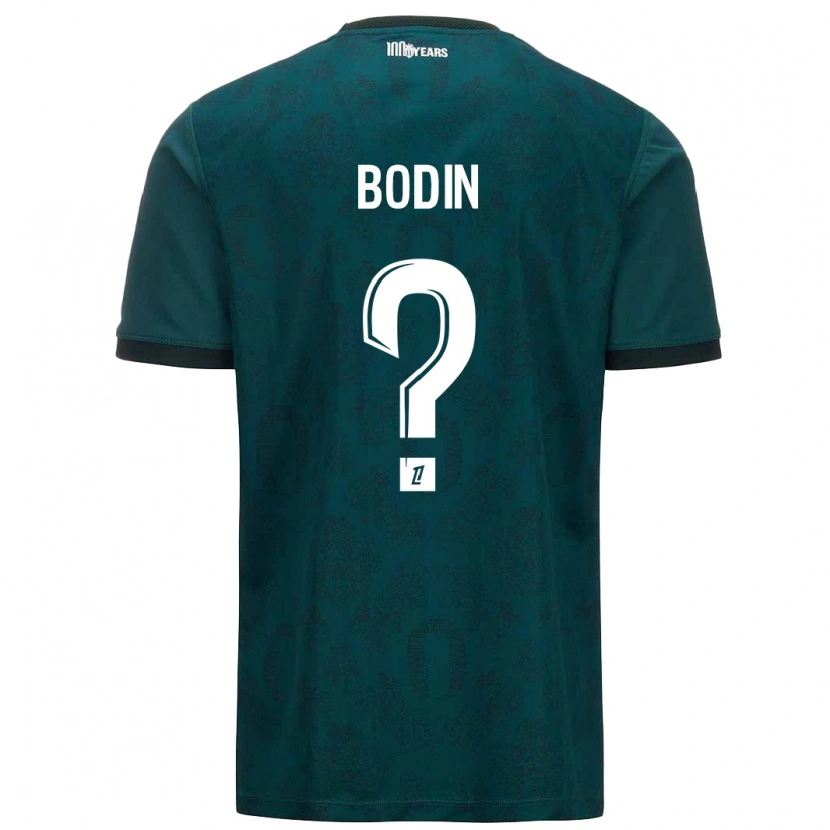 Danxen Niño Camiseta Hugo Bodin #0 Verde Oscuro 2ª Equipación 2024/25 La Camisa