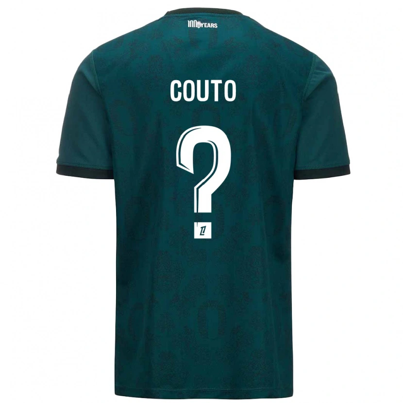 Danxen Niño Camiseta Enzo Couto #0 Verde Oscuro 2ª Equipación 2024/25 La Camisa